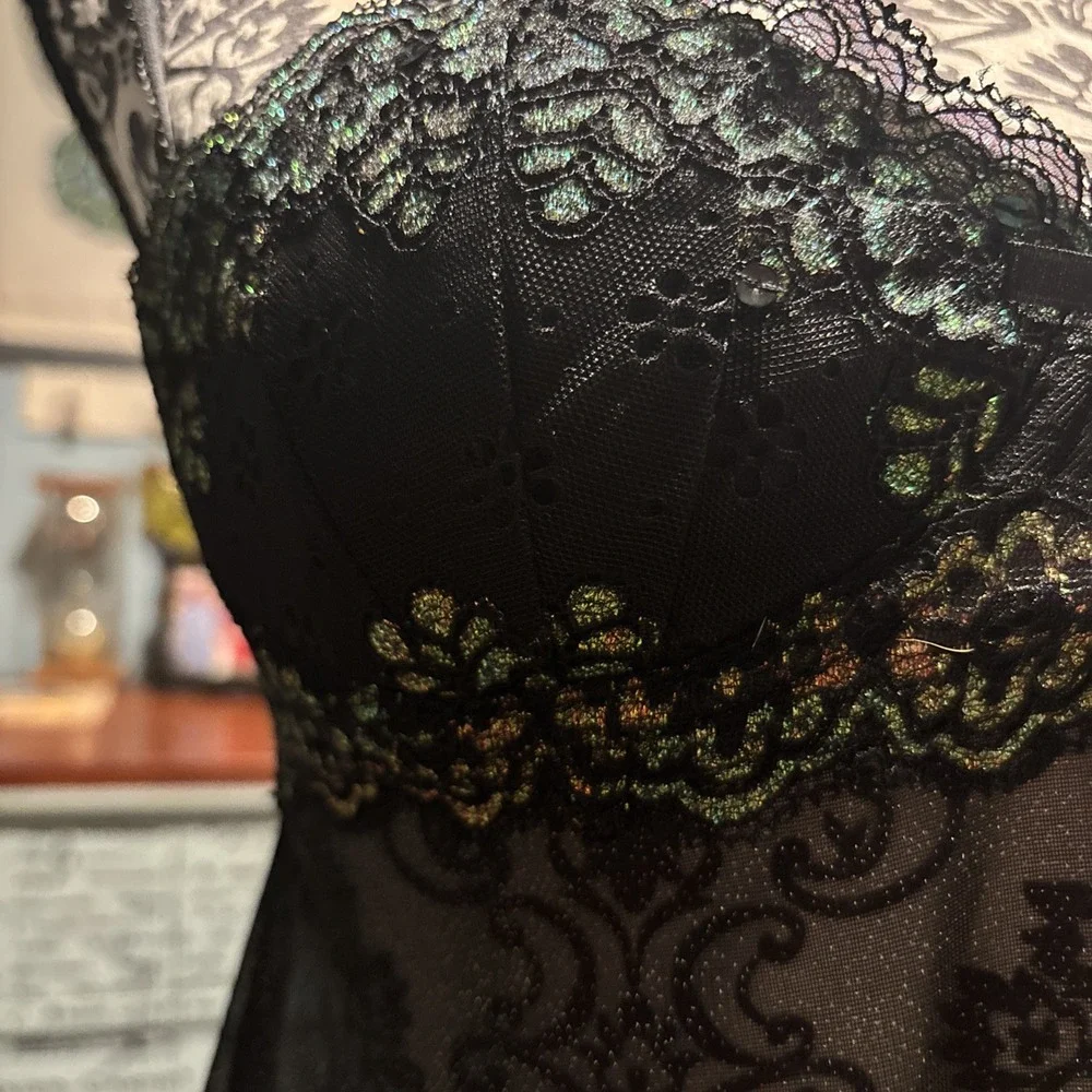Victoria Secret Sexy Little Things Sz 36B Baby Doll Top. Black - Picture 2 of 9